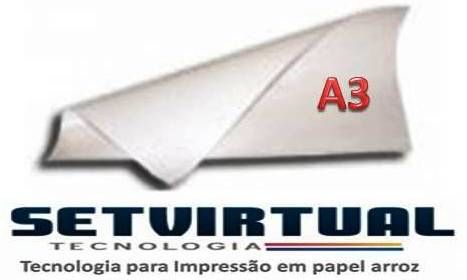 Papel Arroz A3 tipo A - pacote c/ 50 unidades